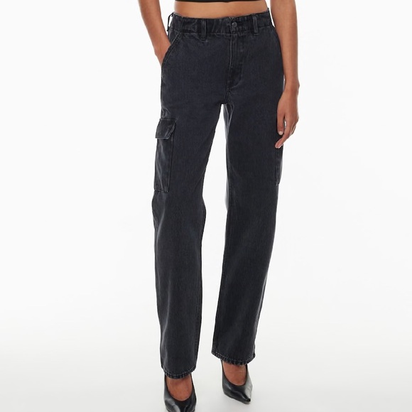 Denim Forum Denim - Denim Forum Black Straight Leg Jeans